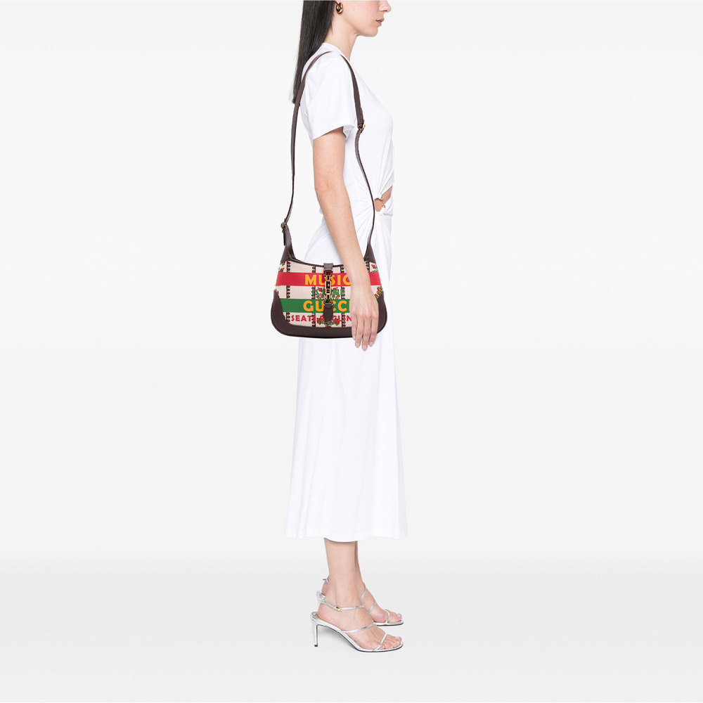 Pre-Loved Gucci Small Canvas 100 Centennial Music Jackie 1961 Crossbody - Picture 12 of 12